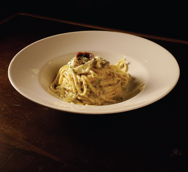Tonnarelli burrata e alici